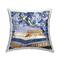 Stupell Industries Designer Glitz Heel on Books Fashion Glam Blue Throw Pillow 18" x 18"